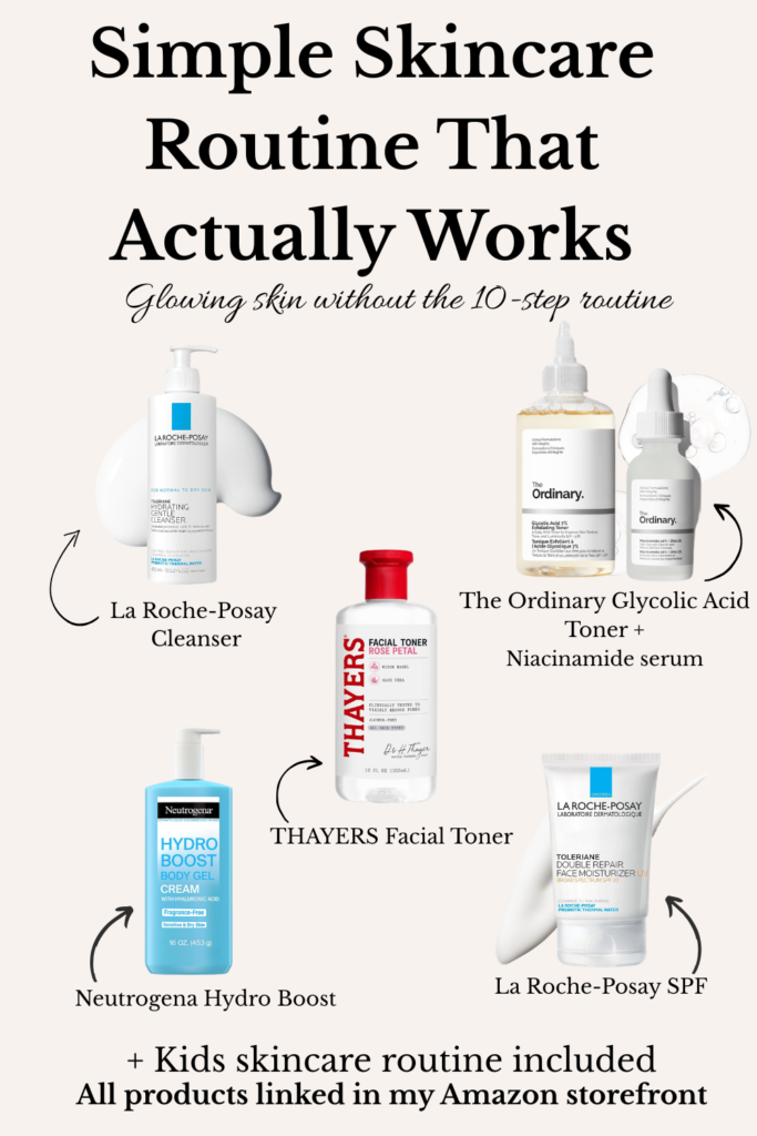 simple skincare routine for busy moms that actually works